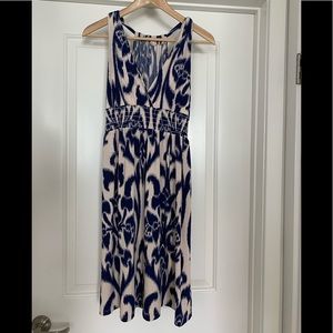 Large Blue and Cream sundress